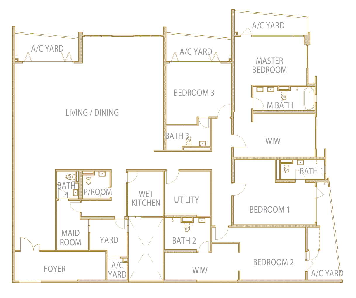 Type H floor plan, labelled 4,531 sq ft; indicative.